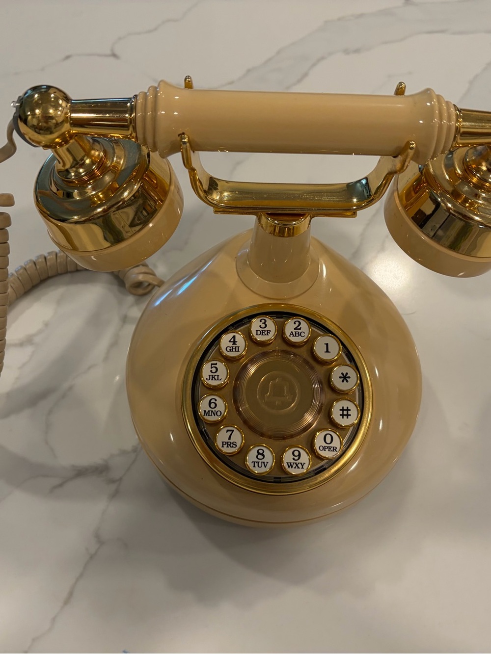 Vintage Western Electric Rotary Dial Phone French Victorian Style Desk Telephone
